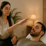 Terapeuta Aplicando Técnicas Avançadas para Viver das Terapias Integrativas